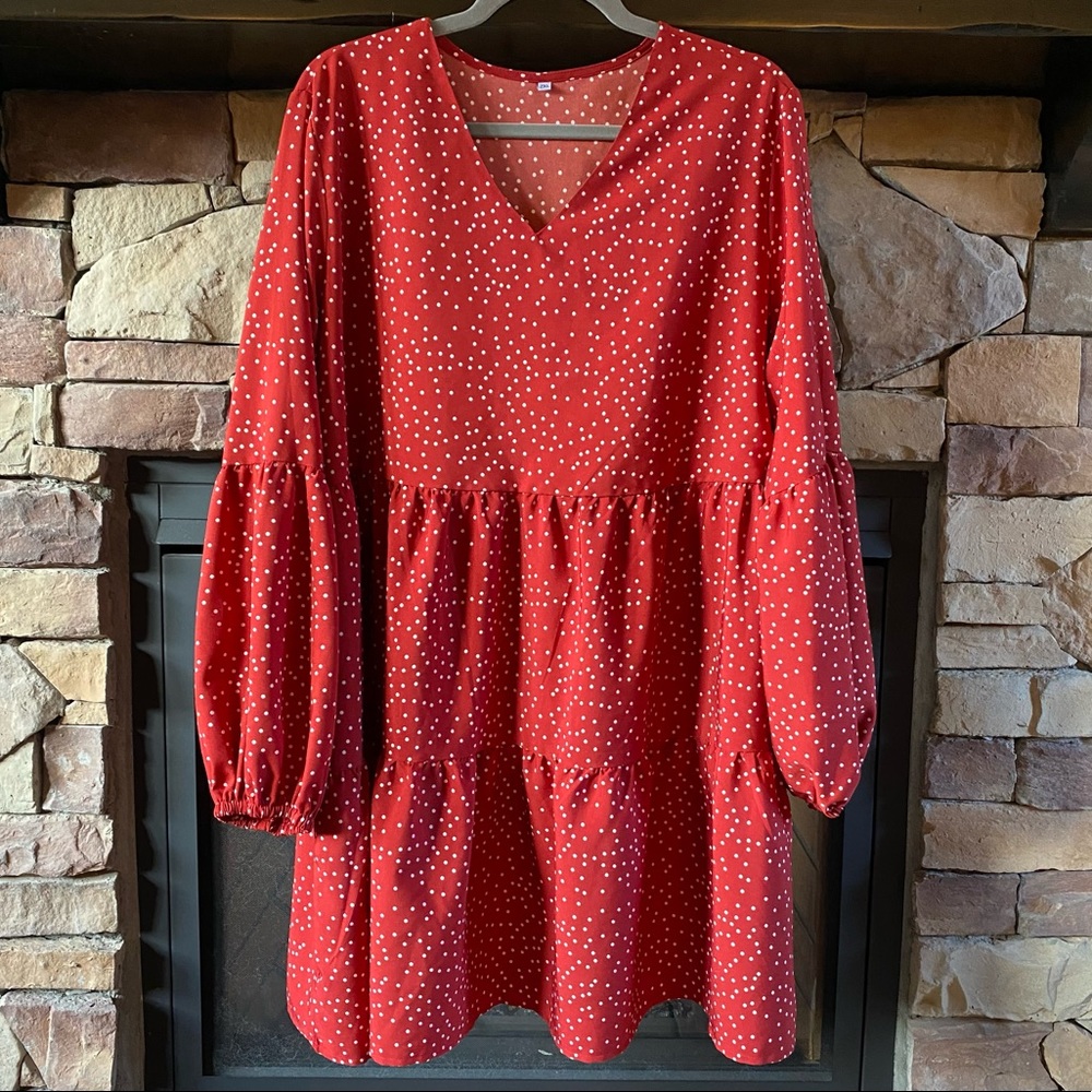 Brick 🧱 Red Tier Dress